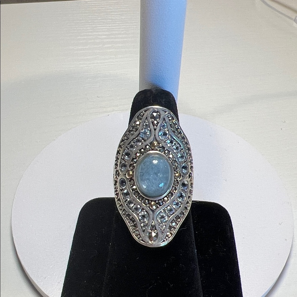 Stunning Silver Statement Ring - image 1